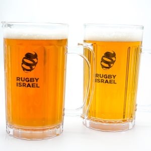 The official beer mug of the Israel Rugby Union.